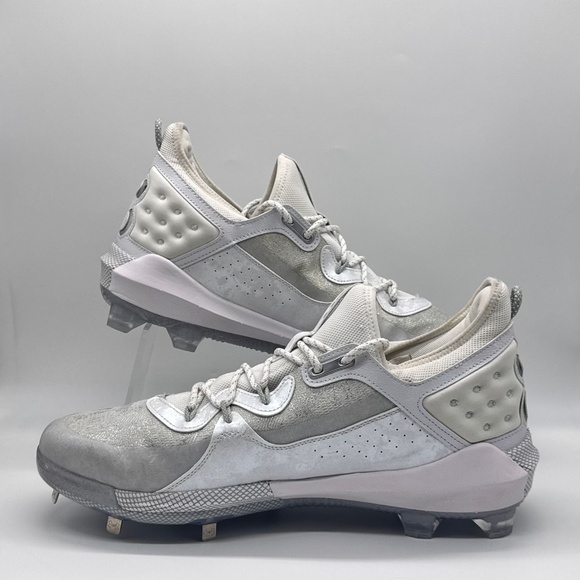 Under Armour Baseball Cleats Harper 8 Elite Gray White Men’s Size 16 New main image 9